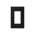 Tapa Color Negro Satin para interruptor o dimmer Lutron, 1 gang, limpio y moderno