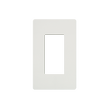 Tapa Color Blanco Satin para interruptor o dimmer Lutron, 1 gang, limpio y moderno