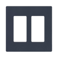 Tapa Color Deap Sea  Satin para interruptor o dimmer Lutron, 2 gang, limpio y moderno