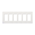 Placa 6 espacios pata dimmer o apagadores Lutron