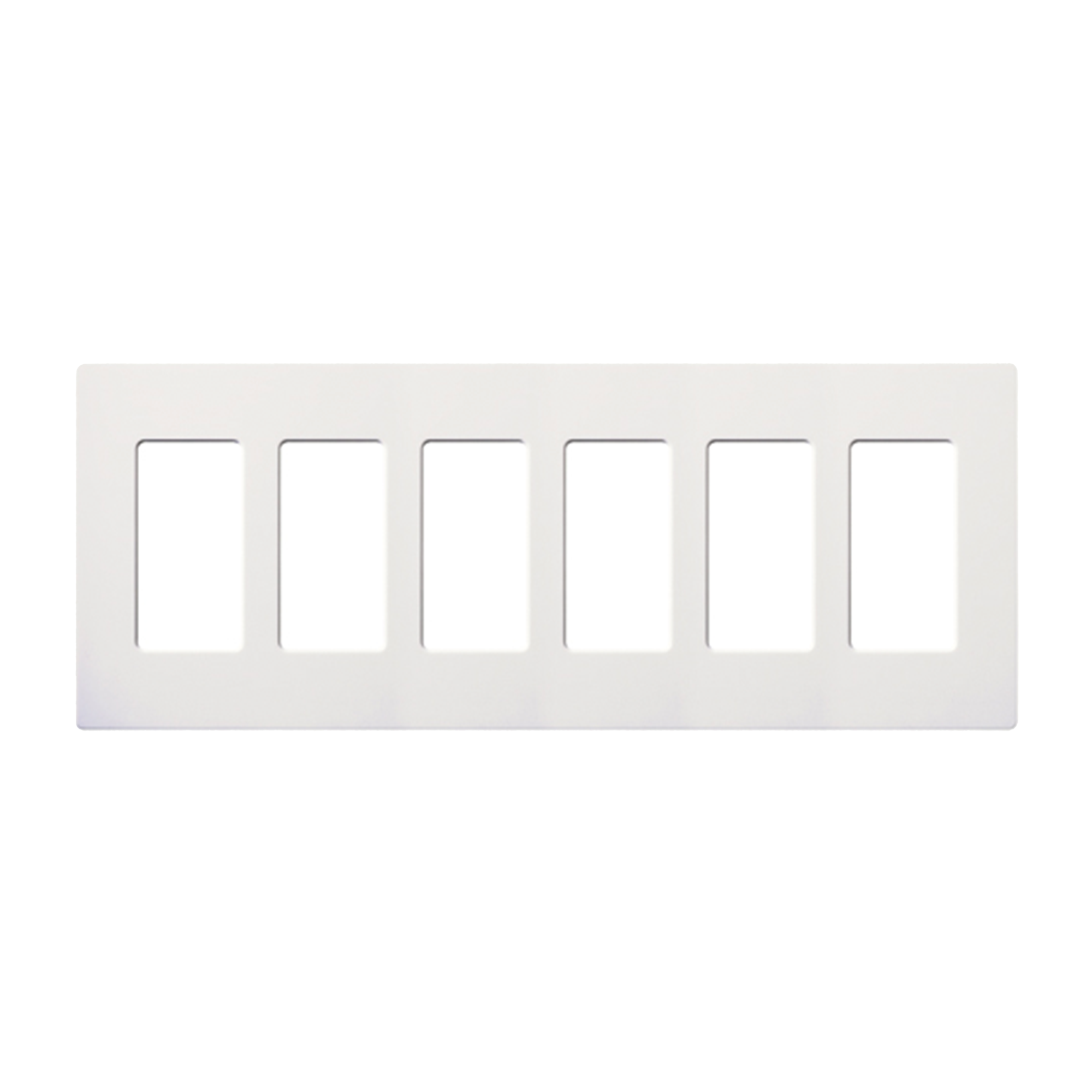 Placa 6 espacios pata dimmer o apagadores Lutron