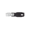 Aislador de paso o esquina con abrazadera incluida de 33-38mm para uso en tuberÃ­a de malla ciclÃ³nica.