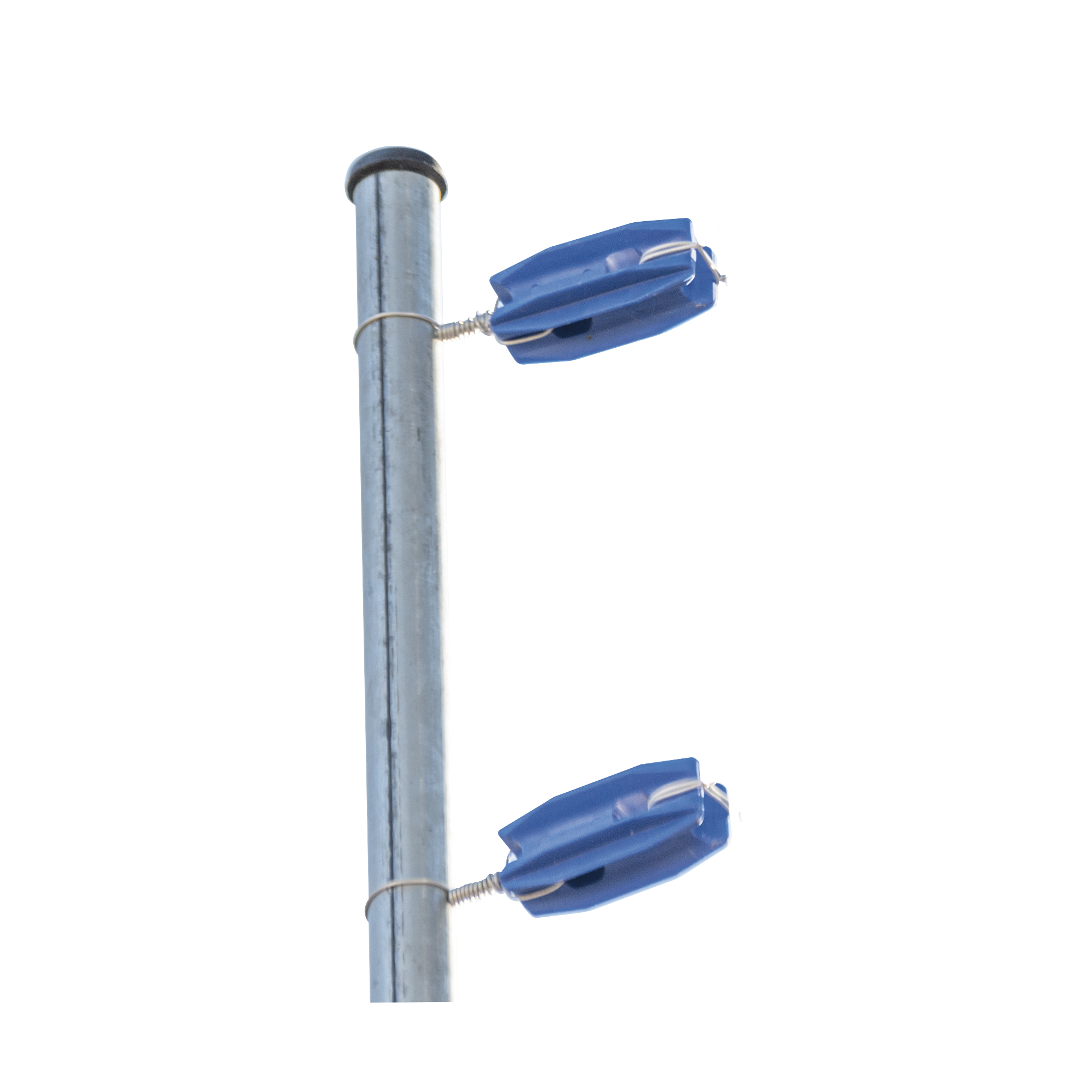 Aislador de color Azul para postes de esquina de alta Resistencia con Anti UV de uso en cercos elÃ©ctricos