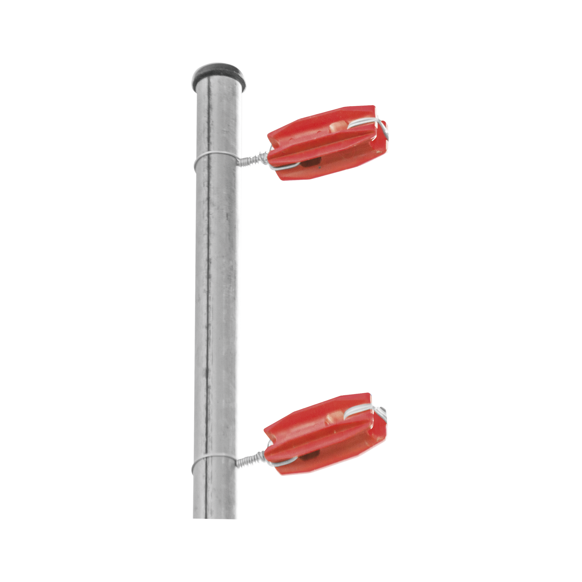 Aislador de color Rojo para postes de esquina de alta Resistencia con Anti UV de uso en cercos elÃ©ctricos