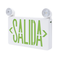 Letrero de Emergencia LED DUAL de SALIDA con Luz de Emergencia/Montaje Universal (pared, lateral o Techo)/BaterÃ­a de Respaldo Incluida