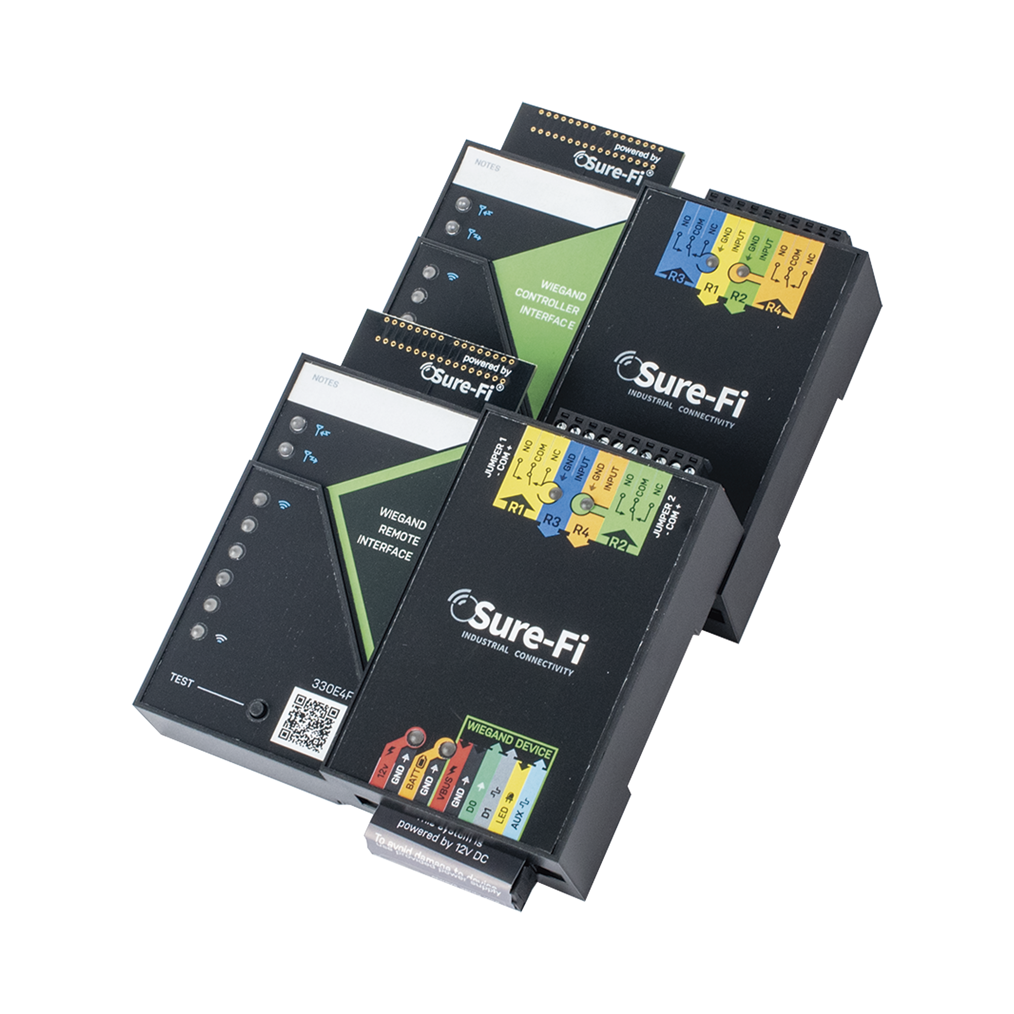 Convertidor de lectora para control de acceso (cableado a inalÃ¡mbrico) / 1 Wiegand / 2 Relevadores / 2 Entradas / Atraviesa hasta 1.6 KM En ConstrucciÃ³n o Material