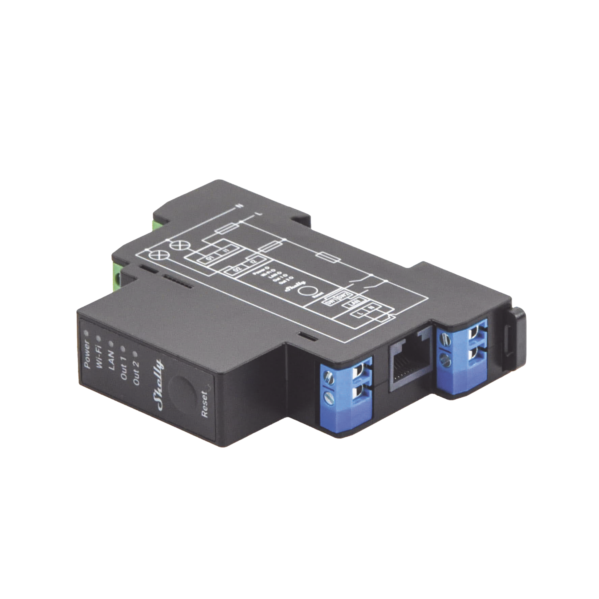 Relevador inalÃ¡mbrico inteligente WIFI y Ethernet / Industrial y residencial / Hasta 16A / 2 canales