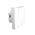 Interruptor On/Off panel tÃ¡ctil touch inalÃ¡mbrico ZigBee Plus 3 botones. Compatible Control Akubela