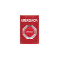 BotÃ³n de Emergencia, Texto en EspaÃ±ol, Color Rojo, AcciÃ³n Mantenida, Girar para Restablecer y LED Multicolor