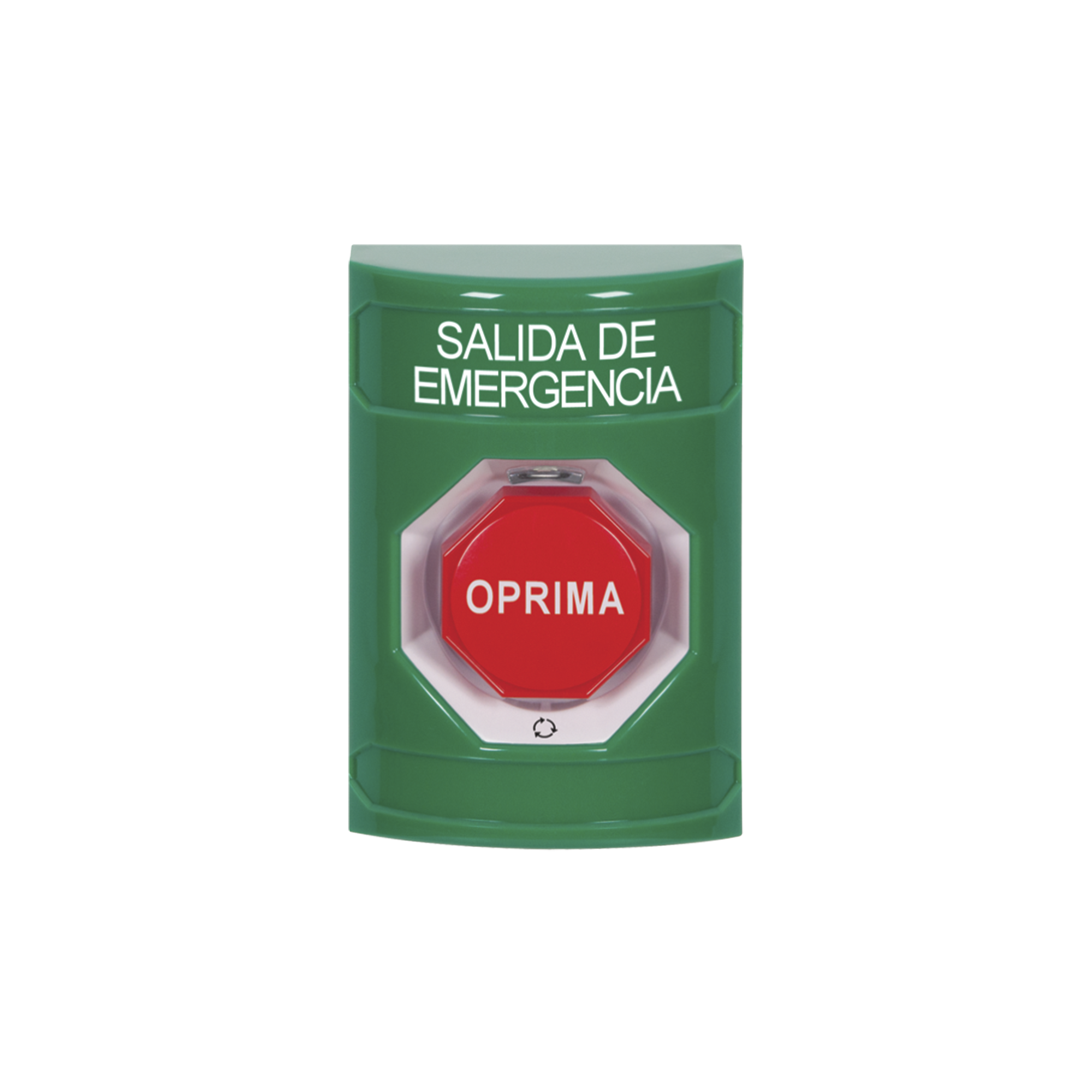BotÃ³n de Salida de Emergencia , Texto en EspaÃ±ol,  AcciÃ³n Mantenida, Girar para Restablecer, LED de iluminaciÃ³n