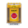 BotÃ³n de Abortar, Texto en Ingles, Tapa Protectora de Policarbonato SÃºper Resistente, Momentaneo