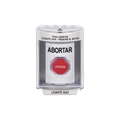 BotÃ³n de Abortar, Bocina de Advertencia Integrada, Texto en EspaÃ±ol, Tapa Protectora de Policarbonato SÃºper Resistente con Espaciador, Restablecimiento con Llave