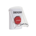 ?BotÃ³n MultipropÃ³sito, Color Blanco, De Superficie, Con Tapa De Policarbonato, Con Bocina Pre Alarma, Solo Interior, Llave Para Restablecer, Texto De Emergencia, EspaÃ±ol