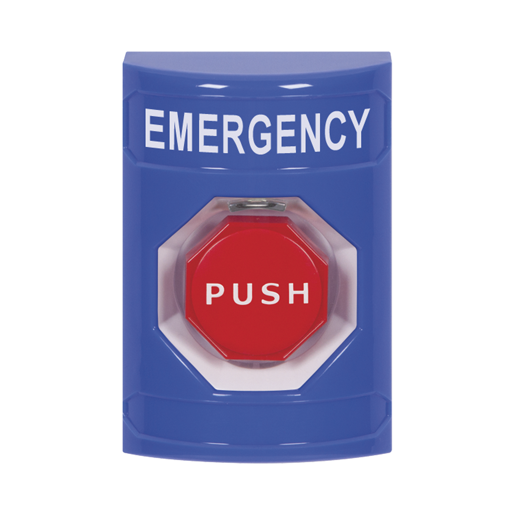 BotÃ³n de Emergencia, Texto en EspaÃ±ol, Policarbonato SÃºper Resistente, Momentaneo