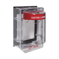 Cubierta Protectora de Policarbonato Serie Stopper IIÆ, Con Bocina, Con Espaciador, Montaje Empotrado, Etiqueta Personalizada
