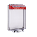 Cubierta Universal Transparente de Bajo Perfil y Texto de Incendio en EspaÃ±ol