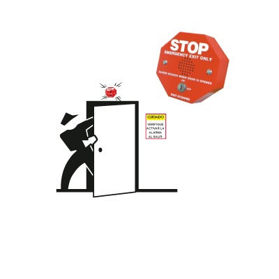 Alarma MultifunciÃ³n Serie Exit StopperÂ® Para Proteger Una Puerta (incluye contacto magnÃ©tico)