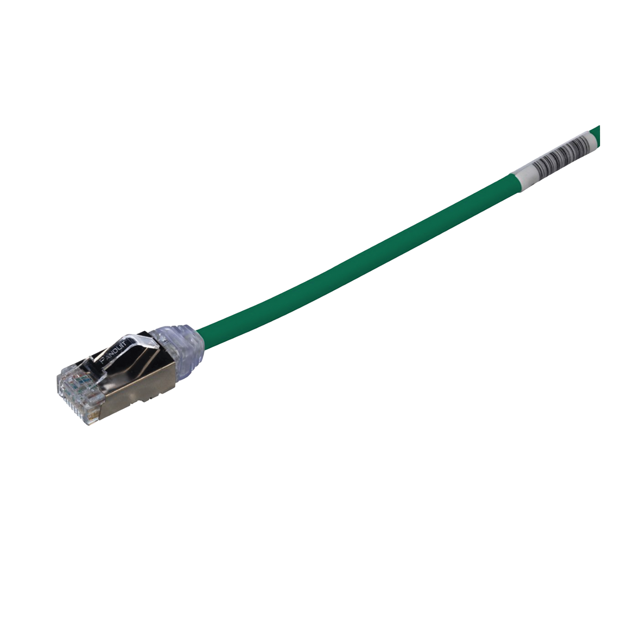 Patch Cord Cat6A, Diametro Reducido 28 AWG, Blindado S/FTP, CM/LS0H, 20 cm (7.87 Pulgadas), Color Verde