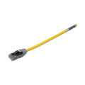 Patch Cord Cat6A, Diametro Reducido 28 AWG, Blindado S/FTP, CM/LS0H, 20 cm (7.87 Pulgadas), Color Amarillo