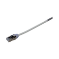 Patch Cord Cat6A, Diametro Reducido 28 AWG, Blindado S/FTP, CM/LS0H, 1 Metro (3.28 Pies), Color Gris