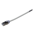Patch Cord Cat6A, Diametro Reducido 28 AWG, Blindado S/FTP, CM/LS0H, 2 Metros (6.56 Pies), Color Gris