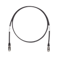 Patch Cord Cat6A, Blindado S/FTP, CM/LS0H, 2.13 Metros (7 Pies), Color Negro