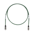 Patch Cord Cat6A, Blindado S/FTP, CM/LS0H, 2.13 Metros (7 Pies), Color Verde