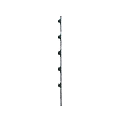 Poste de Paso de 1.2m para Cerca Electrificada.Tubo Galvanizado cal. 18 de 1"Diam. con TapÃ³n y 5 Aisladores Instalados.