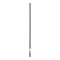Poste de Esquina Negro de 1.2m para Cerca Electrificada de Tubo Galvanizado cal. 18 de 1"Diam. para 5 Aisladores (No incluidos).