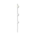 Poste de Paso Blanco de 0.75m para Cerca Electrificada. Tubo Galvanizado cal. 18 de 1"Diam. con TapÃ³n y 3 Aisladores Instalados.