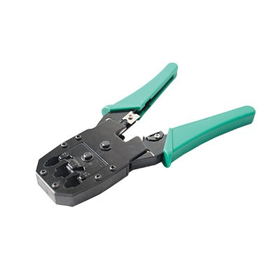 Pinzas para plegar (Ponchadoras) cables RJ11, RJ12, RJ45 telefÃ³nicos y cables de red Cat5e, Cat6, Cat6a y con Cavidades para 4, 6 y 8 conductores.