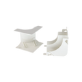 Esquinero interior, para uso con canaleta T45, Material PVC RÃ­gido, Color Blanco Mate