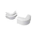 Esquinero exterior, para uso con canaleta T45, Material PVC RÃ­gido, Color Blanco Mate