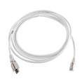 Patch Cord TERA Cat6A 1/10G Ethernet, de 4 Pares y Conector Modular, LS0H, Color Marfil, 10 Metros (32.81 Pies)