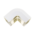 Esquinero exterior, para uso con canaleta T70, Material PVC RÃ­gido, Color Blanco Mate
