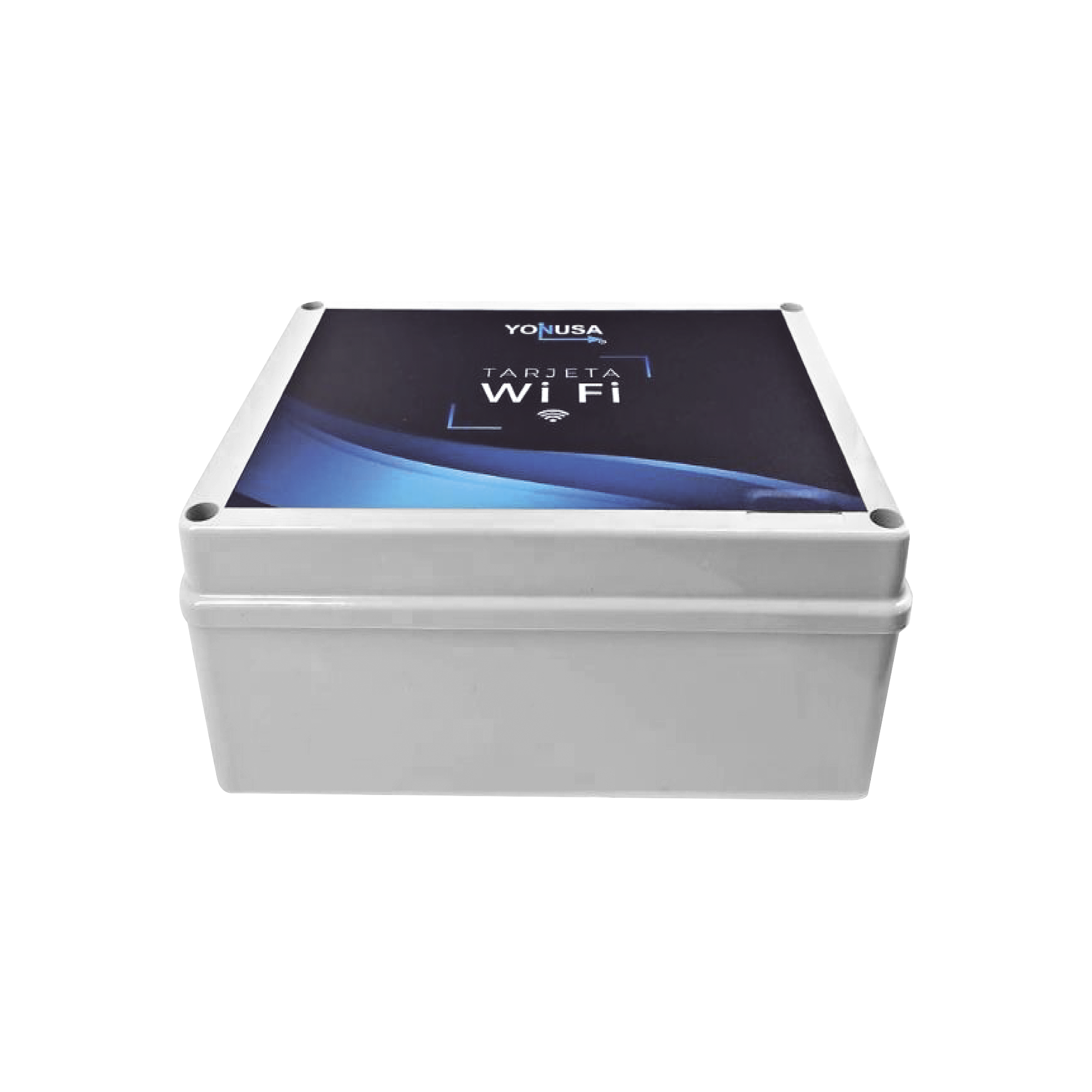Modulo WIFI LITE con gabinete para uso en Energizadores YONUSA / AplicaciÃ³n sin costo / BotÃ³n de PÃ¡nico/ 1 Salida PropÃ³sito General