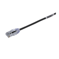 Cable de Parcheo TX6, UTP Cat6, Diámetro Reducido (28AWG), Color Negro, 0.5 Metros (1.64 Pies)