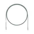 Cable de Parcheo TX6, UTP Cat6, Diámetro Reducido (28AWG), Color Gris, 1.52 Metros (5 Pies)