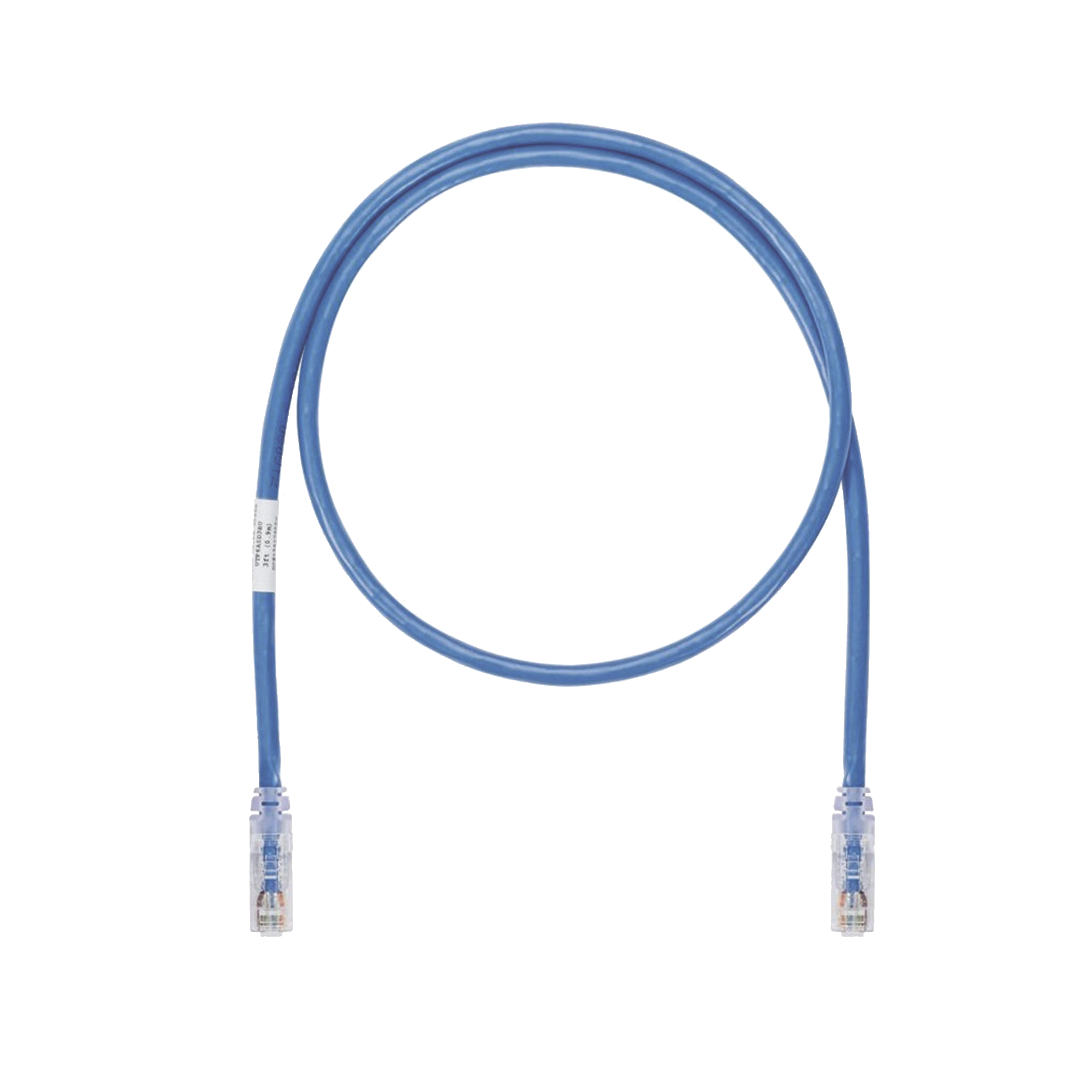 Cable de Parcheo UTP, Cat6A, 24 AWG, CM, Color Azul, 3.05 Metros (10 Pies)