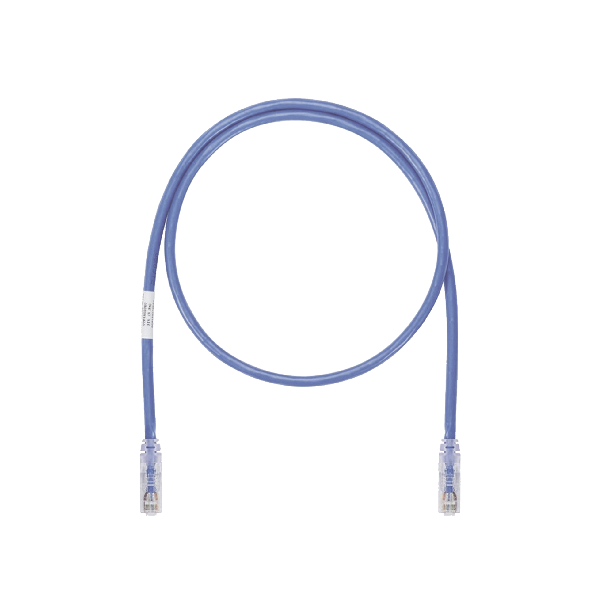 Cable de Parcheo UTP, Cat6A, 24 AWG, CM, Color Azul, 4.27 Metros (14 Pies)