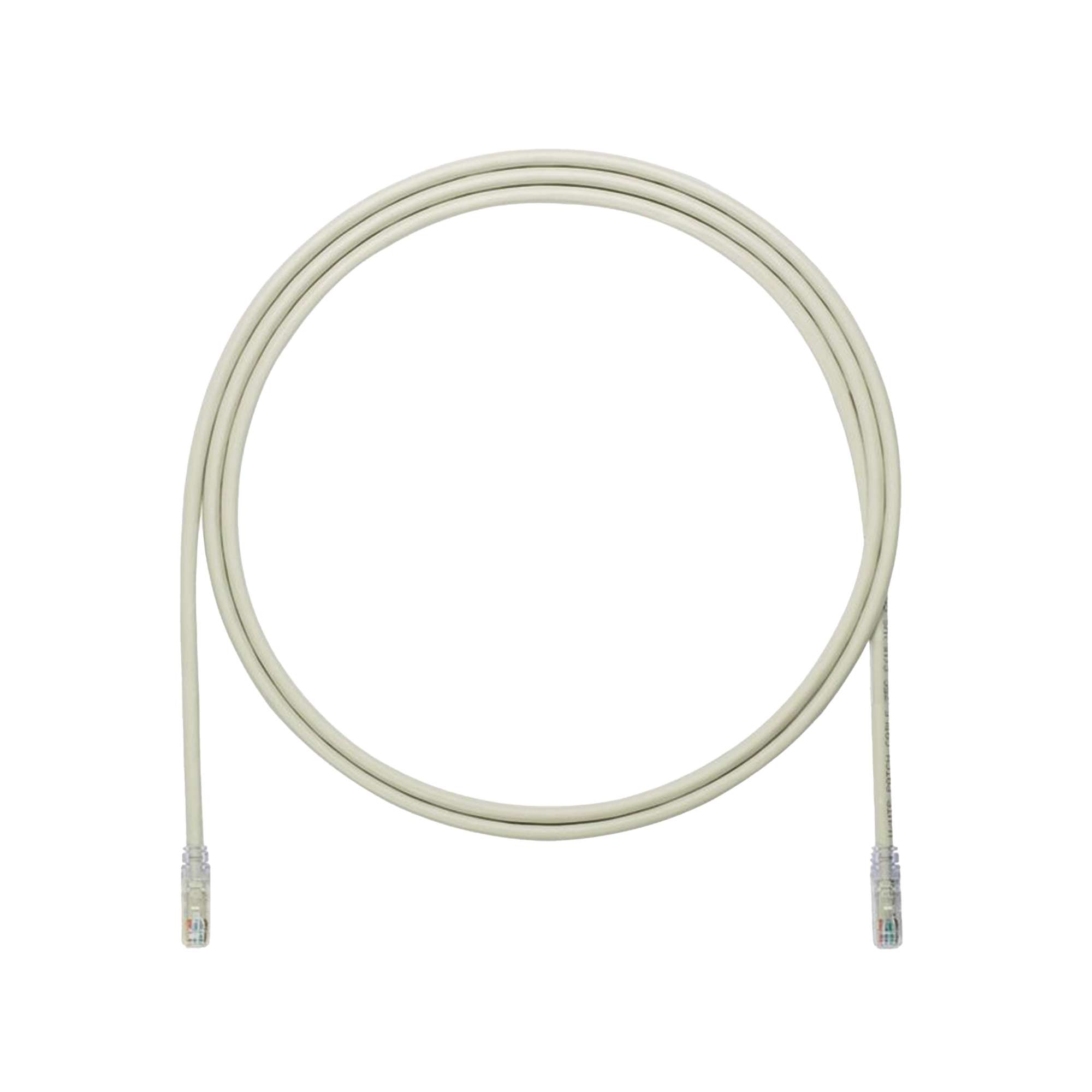Cable de Parcheo UTP, Cat6A, 24 AWG, CM, Color Gris, 2.13 Metros (7 Pies)