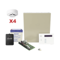 Kit de Panel de Alarma VISTA48LA con Gabinete, BaterÃ­a y Transformador / 4 Sensores de humo