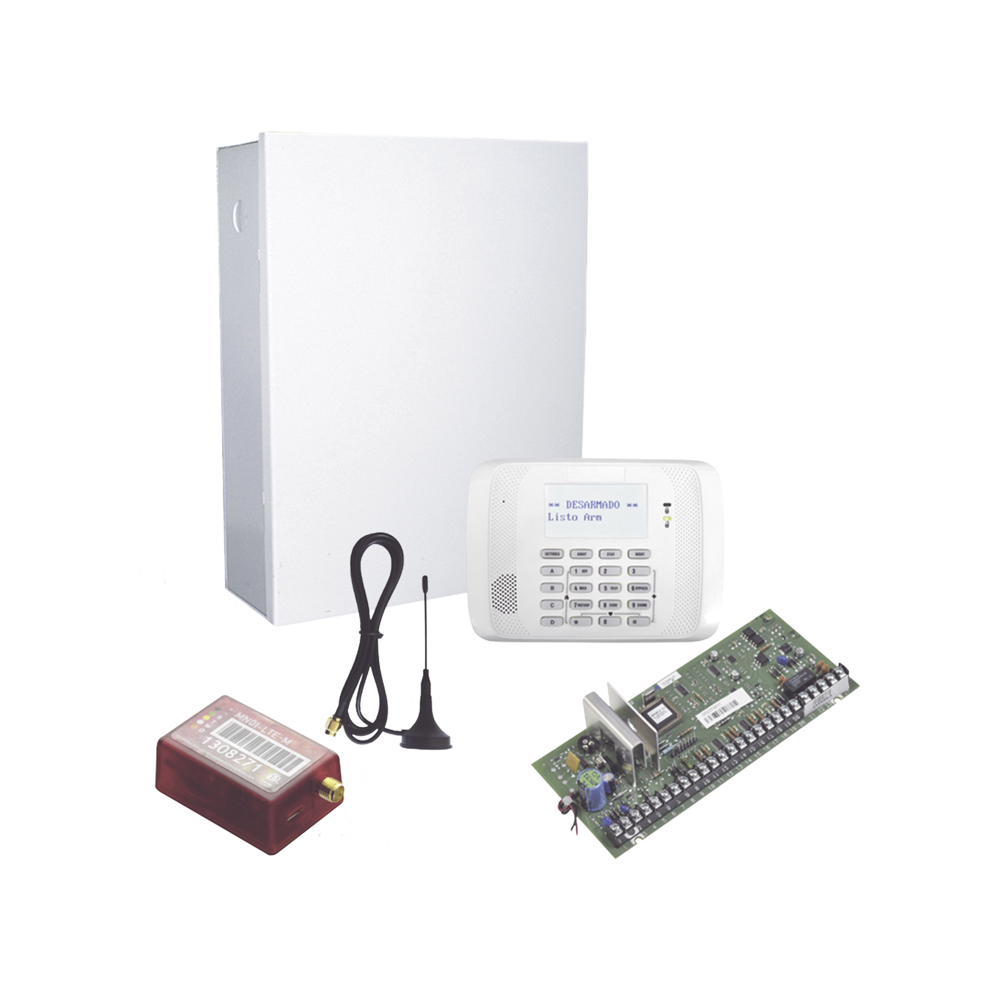 KIT de Panel de Alarma Hibrido/Teclado 6162RF Y Comunicador MN01LTEM - 2 aÃ±os de servicio incluidos