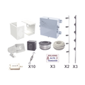 KIT ESENCIAL PARA 25Mts PERIMETRALES DE CERCO ELÃ‰CTRICO PARA PROTECCIÃ“N DE ROBOS EN CASAS, NEGOCIOS, BODEGAS,ETC.