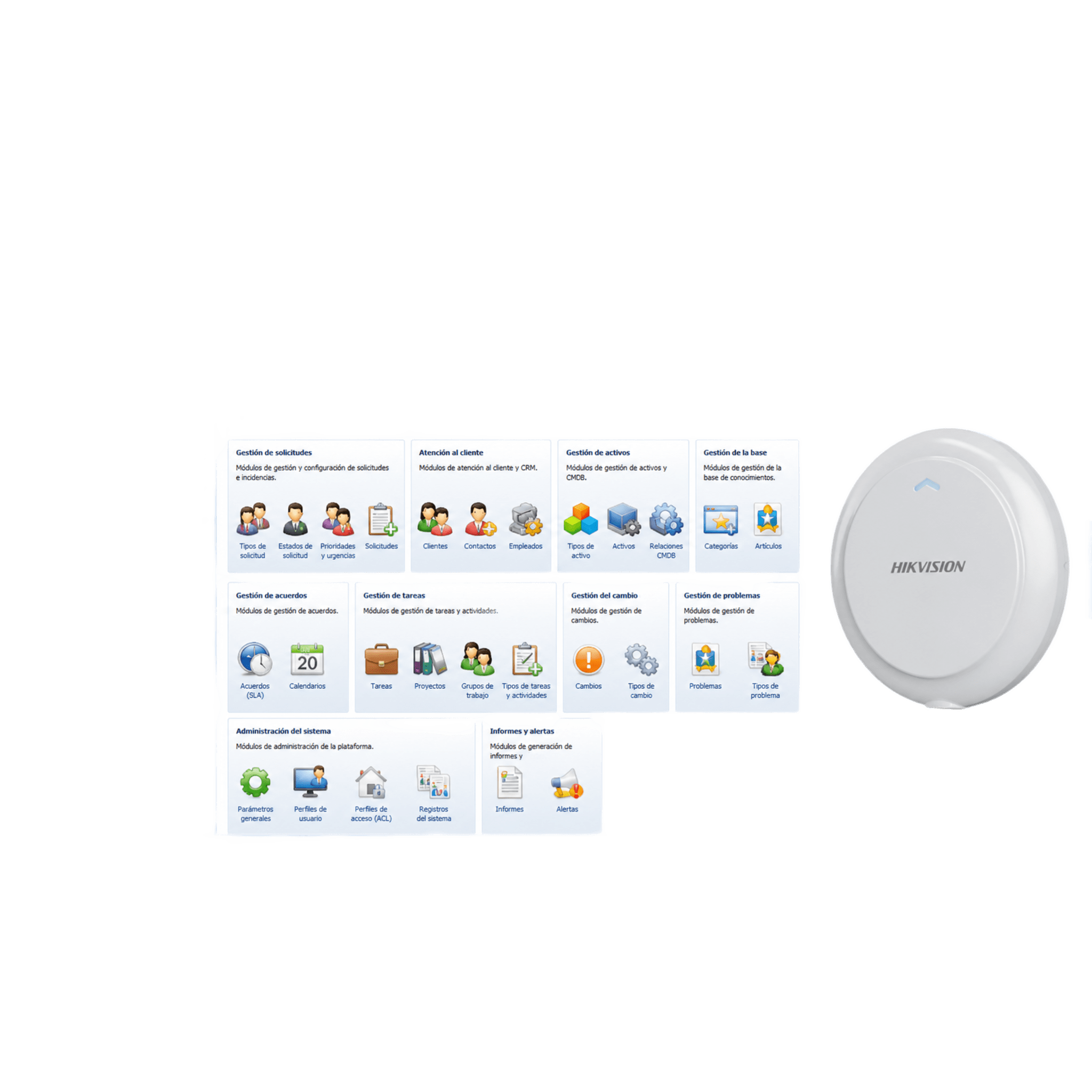 Licencia de IntegraciÃ³n / MonitorizaciÃ³n con Terceros / DetecciÃ³n de Frecuencia Respiratoria / DetecciÃ³n de Movimiento / DetecciÃ³n de CaÃ­das / DetecciÃ³n de Frecuencia CardÃ­aca / Compatibilidad Hikvis