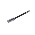 Cable de Parcheo UTP, Cat6A, 24 AWG, CM, Color Negro, 0.3 Metros (1 Pie)