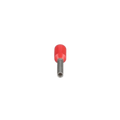Ferrule Aislado PAN-TERM para Cable 8 AWG, Largo 12mm, DIN Color Rojo. Paquete 100 Piezas