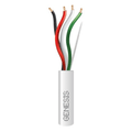 Carrete de 305 Metros (1000 Pies) de Cable / 4 x 14 AWG / Tipo CL3P / Plenum / Color Blanco / Para Aplicaciones de Alarmas de IntrusiÃ³n, Control de Acceso, AutomatizaciÃ³n, Interfonos y Tv Porteros
