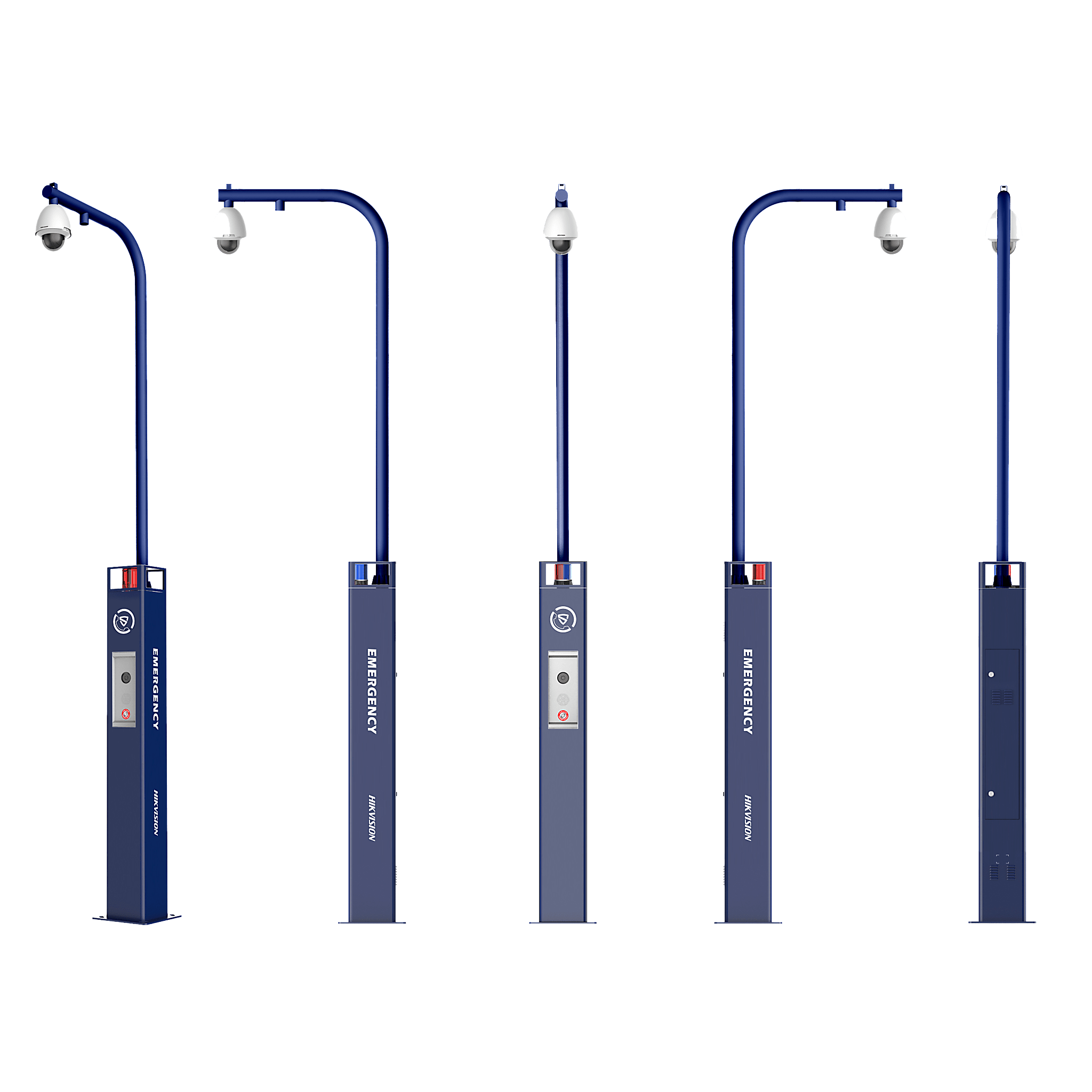 EstaciÃ³n de Alarma de PÃ¡nico con Videollamada / CÃ¡mara IP 4 MP/ Audio Bidireccional / Altavoz 30 W / Sirena (Azul y Rojo) / RS-485 / Micro SD / Montaje en Suelo / Montaje para PTZ (No Incluye PTZ)