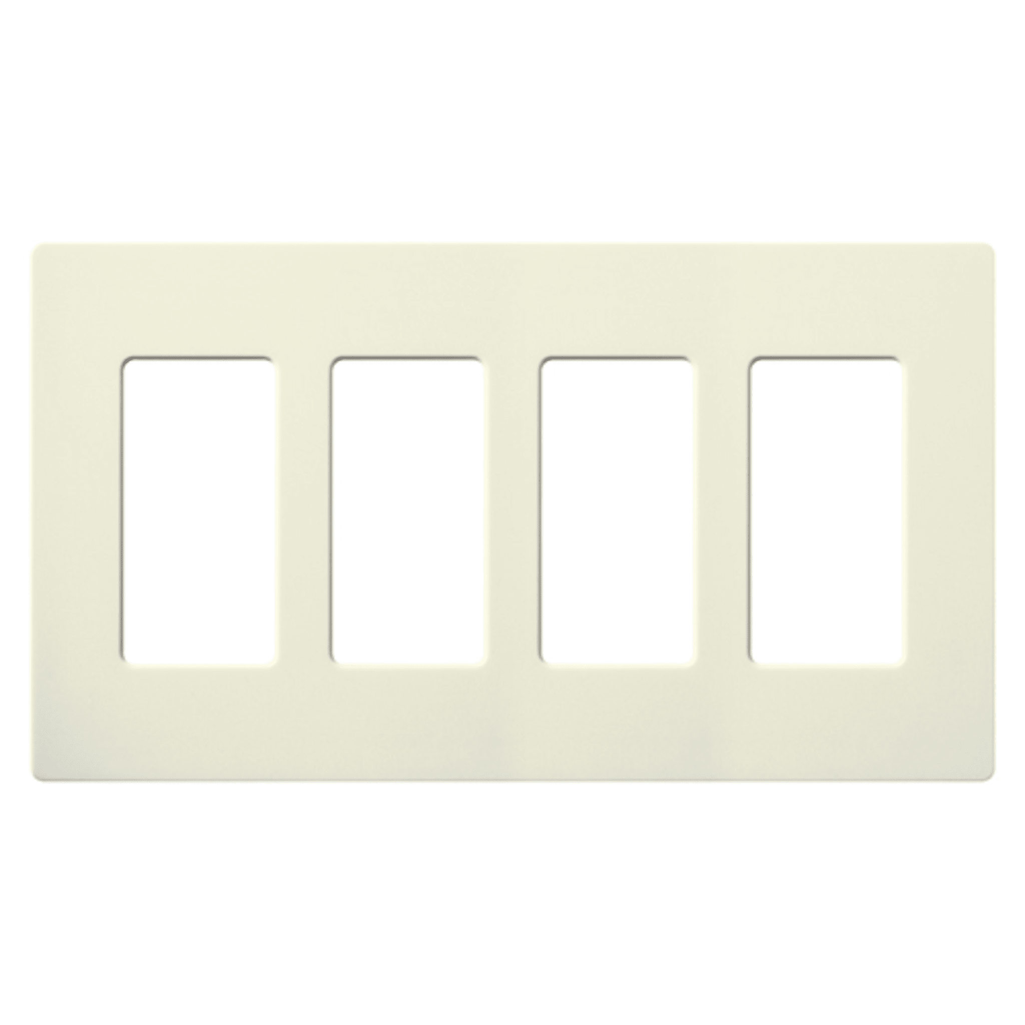 Placa de pared 3 espacios, color blanco, para atenuador (dimmer), switch Ã³ control remoto PICO inalÃ¡mbrico.